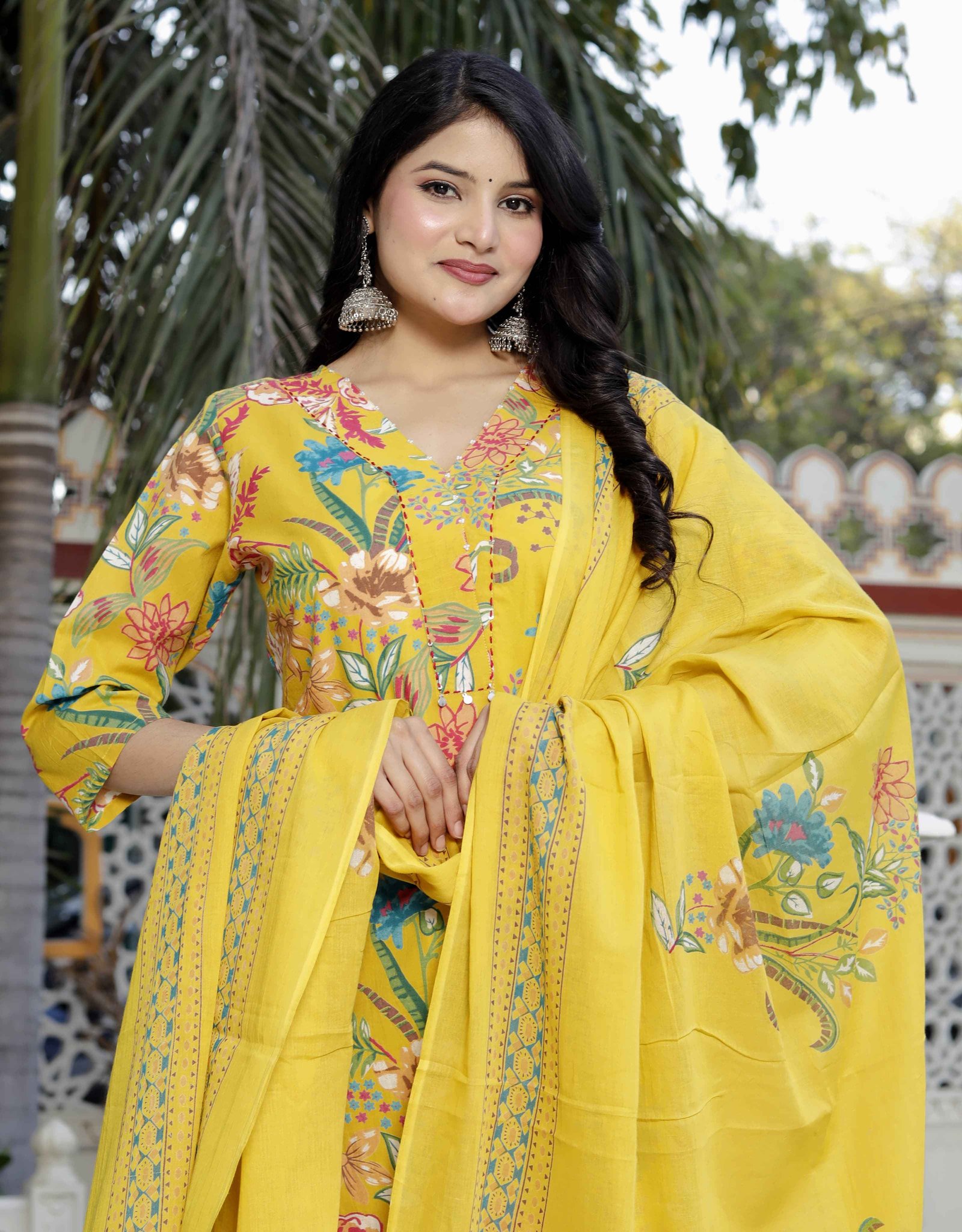 Floral Printed Cotton Salwar Suit 